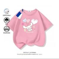 ราคา LV-089-เสื้อยืดเด็ก Sanrio Cinnamoroll พิมพ์ลายการ์ตูนน่ารัก แขนสั้น โพลีเอสเตอร์ จัดส่งที่รวดเร็ว มาใหม่ในปี 2025 (48001729005)