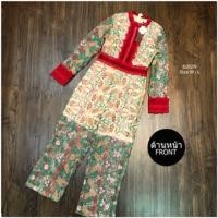 ราคา จั้มสูทขายาว แขนยาว งานปักลูกไม้ทั้งชุด งานป้าย มือ 2 (4008046323)