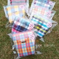 ราคา กระเป๋าใส่เหรียญ กระเป๋าใส่เงินเหรียญ ใส่สตางค์ ผ้าขาวม้า ขนาด 5*3 นิ้ว (1987682950)