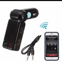 ราคา Bluetooth car kit MP3 FM transmitter dual USB charger handsfree for Iphone (272094809)