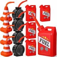 ราคา Race Car Cups, Drinking Cups with Straw Race Car Birthday Party Supplies Party Decorative for Kids Racing Car Theme (53554065707)