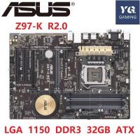 ราคา Z97-K R2.0 เมนบอร์ดเดสก์ท็อป Z97 ซ็อกเก็ต LGA 1150 i3 i5 i7 DDR3 32G ใช้ (41375922645)