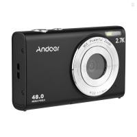ราคา Andoer 2.7K กล้องดิจิตอลกล้องวิดีโอขนาดกะทัดรัด 48MP Auto Focus 2.88 นิ้วหน้าจอ IPS 16X ซูม Anti-shake Face Detact Smile Capture แบตเตอรี่ในตัว LED เติมแสงพร้อมกระเป๋าพกพา (43750940098)