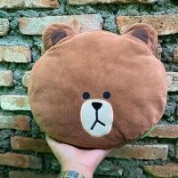 ราคา LINE FRIENDS หมอนเพื่อนไลน์สีน้ําตาล (24797252296)