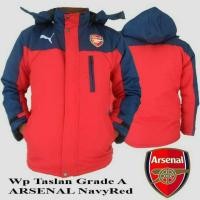 ราคา (จัดส่งฟรี) Grde A Arsenal Navy Red Waterproof Windbreaker Jacket Exclusive Jacket (5794022215)