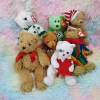 ราคา ของสะสม TY Beanie Babies ตุ๊กตา Ty ป้ายแท้ ตุ๊กตาผ้าขน ตุ๊กตาทีวาย ตุ๊กตาวินเทจ เซต set 5 ขนาดกลาง 7-9 นิ้ว (9340272424)