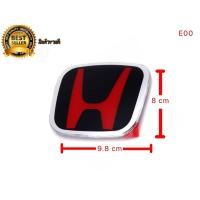 ราคา โปรแรง ** โลโก้ logo H ดำ-แดง สำหรับรถ Honda E00 ขนาด (8cm x 6.5cm) งานเนียบเทียบแท้ญี่ปุ่นใส่รุ่นไหนก็สวย*** (46950618118)