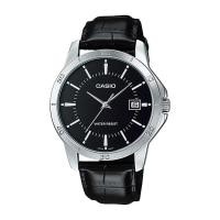 ราคา Casio Standard นาฬิกาข้อมือผู้ชาย สายหนัง รุ่น MTP-V004,MTP-V004L,MTP-V004L-1A - สีเงิน (1331432980)
