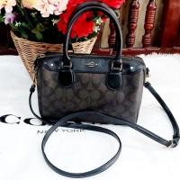 ราคา Coach MINI BENNETT SATCHEL(F58312) หนังแท้ ของแท้ สภาพดี (24661713136)