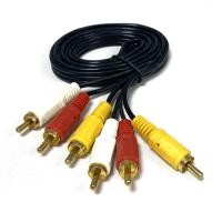 ราคา ถูกที่สุด! สาย RCA 6 หัว หัวทอง สาย AV เข้า 3 ออก 3 ยาว 1.5 เมตร แพ็คถุงละ 1 เส้น (3337847099)