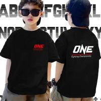ราคา Hot sales 100-150cm One Championship มวยสไตล์คอกลมแขนสั้นเสื้อยืดผู้ชาย ดำ ขาว T-shirt 100-150cm (46251640614)