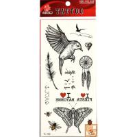 ราคา Tattoo ลาย ผีเสื้อ Butterfly นก Bird ขนนก Feather ม่านดักฝัน ผึ้ง Bee แท็ททู สติกเกอร์ (9714017149)
