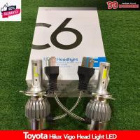 ราคา หลอดไฟหน้า LED Vigo 2005 2007 2009 2011 2013 2014 Vigo champ โคมไฟหน้าเดิมๆ ไฟสีขาว สูงต่ำ ดวงเดียวครั (25178426167)