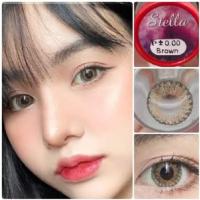 ราคา บิ๊กอาย คอนแทคเลนส์ รุ่น Stella gray/ brown ฝาแดง ยี่ห้อ Pitchy lens ลายฮิต (40251539055)