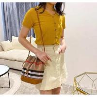ราคา ปรับถือได้ กระเป๋าสพายข้างแฟชั่น ผ้าใบวินเทจ ลายสก็อต พร้อมส่ง5แบบ (5787253774)