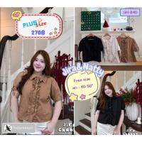 ราคา เสื้อเชิ๊ตสาวอวบ ดีเทลคอปก แต่งระบายช่วงกระดุม แขนผูกโบว์ดึงสม็อค ผ้าดีใส่สบาย ✨สาวพลัสไซส์ก็สวยได้✨ (56001976342)