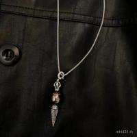 ราคา สร้อยข้อมือ S925 กึ่งสำเร็จรูป แบบPearl Seiko สีเงินดำ สำหรับทุกไซส์ พ่วงเข็มขัด-unisex DIY ลายพังกรอง Vajra (51452706150)