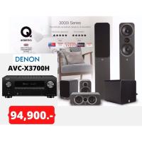 ราคา DENON AVC-X3700H + Q Acoustics 3000i Series 3050i + 3020i + 3090ci + QB-12 (BLACK) (14150339518)