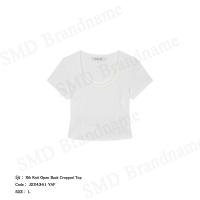 ราคา Calvin Klein Jeans เสื้อครอป รุ่น Rib Knit Open Back Cropped Top Code: J224341 YAF (28341956280)