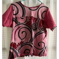 ราคา เสื้อลินินคอกลมแขนสั้น (22053079834)