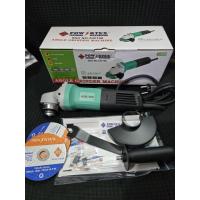 ราคา เครื่องเจียรไฟฟ้า4" 1100W. POWERTEX รุ่นPPT-AG-100G สวิตซ์ท้าย รับประกัน 6เดือน แถมฟรีแผ่นตัด4"2แผ่น (17843141516)