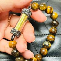 ราคา กำไลตะกรุดยันต์เสือ หินไทเกอร์อาย หลวงปู่มหาศิลา แท้ 100% (29823058190)