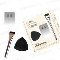 ราคา เอบินแลนด์ พัฟแปรงแต่งหน้า,ฐานไร้รอยต่อแต่งหน้าพัฟปุยฟองน้ําถาดจานสี,วางเครื่องสําอางแต่งหน้าแม้แต่สับปะรดสีดําอเนกประสงค์แปรงปัดแก้มเครื่อ (48353144973)