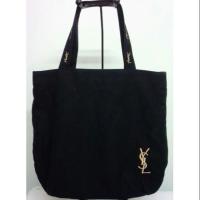 ราคา กระเป๋าถือ แบรนด์ Ysl แท้ ผ้าฝ้ายสีดำ (1345097567)