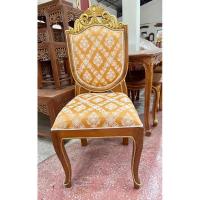 ราคา เก้าอี้หลุยส์ไม้สักแบบมีแขนและแบบไม่มีแขน เฉพาะเก้าอี้ไม้สัก (24457114280)