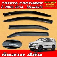 ราคา กันสาด คิ้วกันสาดประตูTOYOTA FORTUNER ปี 2005-2014 ใส่ร่วมกันได้ สีดำ/สีขาว พร้อมการติดตั้ง ส่งเร็ว (10769786089)