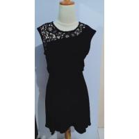 ราคา Something BORROWED BLACK MIX CROCHET FLARE DRESS (3884464098)