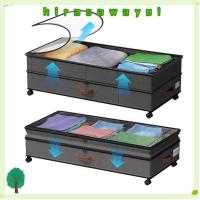 ราคา ฮิราซาเวย์ สองชั้นใต้เตียงกล่องเก็บ,ฝาปิดที่มีล้อออแกไนเซอร์ถัง,คุณภาพสูงกันฝุ่นพับ ง นอกจากนี้ ชั้นเก็บของเสื้อผ้าของเล่นรองเท (53451843855)