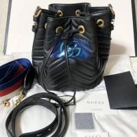 ราคา Kept Unused/New : Gucci Marmont Bucket in Black (7517642748)