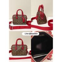 ราคา พร้อมส่งในไทย ของแท้ 100 % Coach Mini Rowan Crossbody In Signature Canvas CR338 (47654869627)