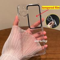 ราคา Slim Clear Screen Protection Film Case OPPO Find N3 Flip Soft TPU Casing Metal Link Buckle เคสกันกระแทก Shell (28758737446)