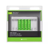 ราคา ชุดชาร์จ Gp usb 8ก้อน พร้อมถ่าน Recyko AA 2000mAh 4ก้อน ของแท้ (8464918160)