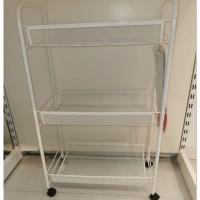 ราคา IKEA​ แท้ค่ะ HORNAVAN ฮุร์นนาวาน รถเข็น, ขาว, 26x48x77 ซม. (5353857425)