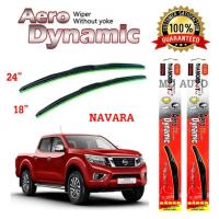 ราคา ใบปัดน้ำฝนทรง Aero Dynamic (Diamond eye) ขนาด 18" 24" นิ้ว สำหรับ NISSAN NAVARA จำนวน 1 คู่ (425241015)