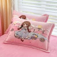 ราคา ปลอกหมอนกันไรฝุ่น ปลอกหมอนข้าง ปลอกหมอนขนแกะนมฤดูหนาวหนึ่งคู่แพ็ค48x74เซนติเมตรหนังนิ่มอบอุ่นหนาปลอกหมอนตุ๊กตาเจ้าหญิงเดี่ยว (28593674077)