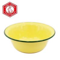 ราคา ชามเคลือบสีเหลือง ทรงลึก 16-20cm (ตรากระต่าย) ชามสังกะสี กะละมังทรงลึก ชามเหลือง (25309044014)