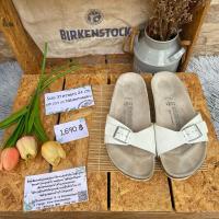 ราคา Birkenstock Madrid White size 37/24 cm (มือสอง ของแท้) (24218809092)