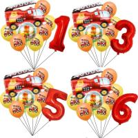 ราคา 9ชิ้นรถดับเพลิงลูกโป่งชุดสีแดง32นิ้วจํานวนบอลลูนเปลวไฟลูกโป่งสําหรับอาบน้ําเด็กนักผจญเพลิงตกแต่งงานเลี้ยงวันเกิด (41671861057)