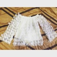 ราคา เสื้อเปิดไหล่ ปาดไหล่ สีขาวลูกไม้ (85870207)