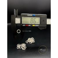 ราคา ห่วงเงินแท้ 92.5 % หนา 1.2 มิล ( 92.5% genuine silver hoop, 1.2 mm thick. ) (26454767946)