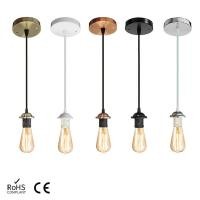 ราคา Vintage Pendant Lights E27 Lamp Holder E26 E27 Socket Full Teeth 220V Screw Fitting Lamp Bases Retro Bullb Edison Lamp H (27463673830)