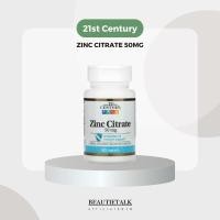 ราคา 21st Century Zinc Citrate 50mg 60 เม็ด (20791656002)