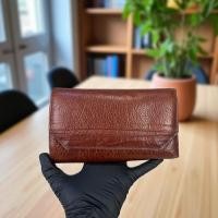 ราคา กระเป๋าสตางค์พับยาวหนังแท้วินเทจ นำเข้ามือสอง (40517843137)