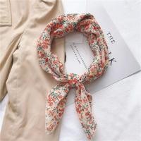 ราคา Yilian British แบรนด์ผ้าพันคอสี่เหลี่ยมเล็กผ้าพันคอบางระบายอากาศ (22664576681)