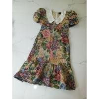 ราคา เดรสผ้าทอลายดอกไม้สวยงานป้าย (18283240462)