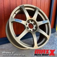 ราคา ล้อแม็ก มือ 2 สภาพ 90%+ EMOTION XT7 ขอบ 17x7" 4H100 ET+42 สีน้ำตาลไหม้ (ขายเป็นชุด 4 วง) CP0559 (24908579025)
